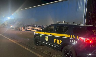 PRF flagra caminhão com motorista embriagado após denúncia na BR-277