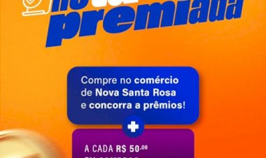 Sorteio de Natal da Campanha Nota Premiada ocorre nesta segunda-feira em Nova Santa Rosa