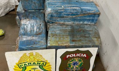 BPFRON apreende mais de 300 quilos de maconha  nas margens do Rio Parná