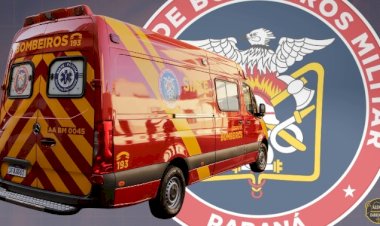 Mulher fica ferida após capotamento na PR-491  próximo ao acesso da Linha Neuhaus em Novo Três Passos