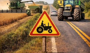 Prefeitura de Nova Santa Rosa alerta motoristas sobre aumento de máquinas agrícolas nas estradas