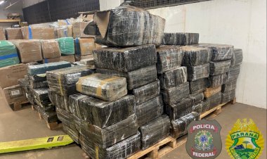 Mais de uma tonelada de maconha é apreendida em porto clandestino de Santa Helena