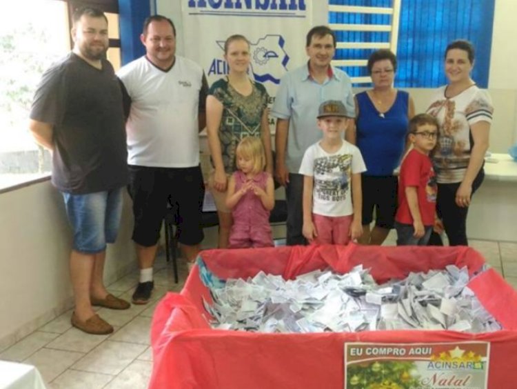 Acinsar realiza sorteio da Campanha Natal Premiado 2025 em Nova Santa Rosa