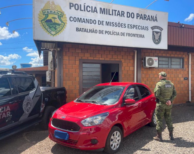 BPFRON recupera veículo roubado em área rural de Marechal Cândido Rondon