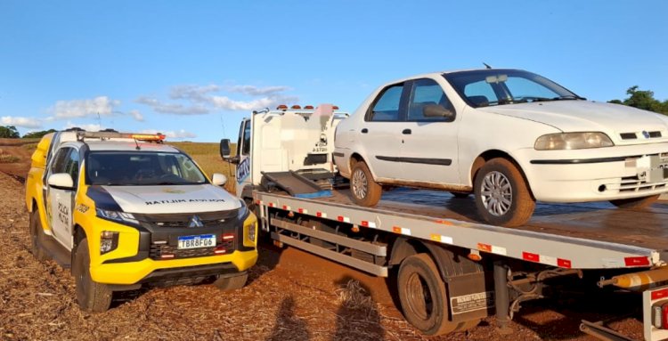 Condutor foge de abordagem da BPRv e abandona veículo em rodovia de Marechal Cândido Rondon