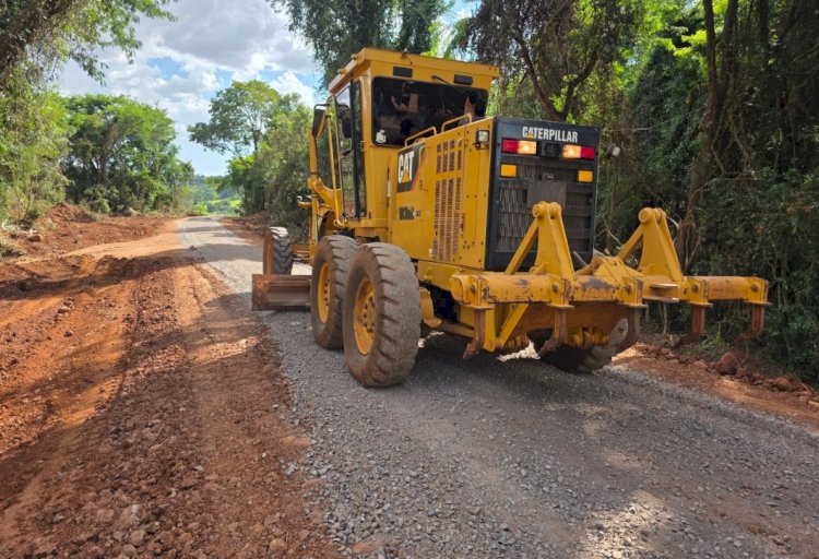 Readequação de estrada atende antiga demanda da Linha Braço do Norte