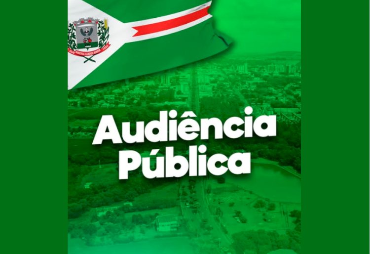 Audiência pública sobre LDO 2027 será realizada nesta quarta-feira em Marechal Cândido Rondon