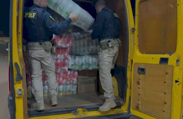 Duas ações da PRF em Cascavel resultam na apreensão de mais de 2,5 toneladas de drogas