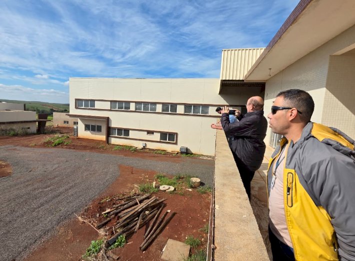 Vistoria técnica avalia retomada das obras da sede do BPFRON em Marechal Rondon