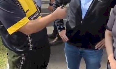 Senador Sergio Moro conversou com Alemão da Roça  na festa do boi no rolete