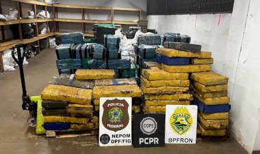 BPFRON, PF e PC apreendem mais de uma tonelada de maconha no Lago de Itaipu, em Santa Helena