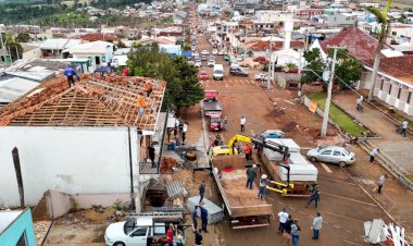 Uma semana depois, reconstrução avança em Rio Bonito do Iguaçu e 70