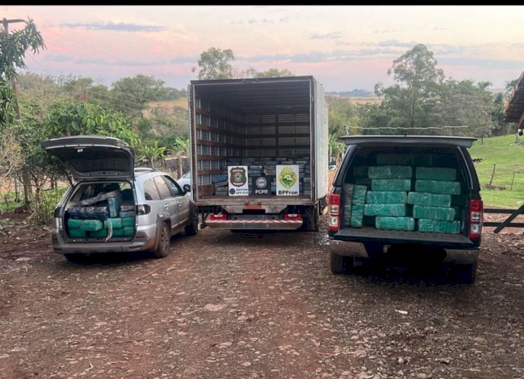 Mais de 4 toneladas de maconha são apreendidas em chácara no interior de Santa Helena (PR)