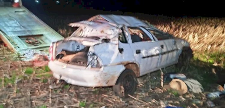 Dupla é presa após fugir de blitz e capotar veículo em Nova Santa Rosa