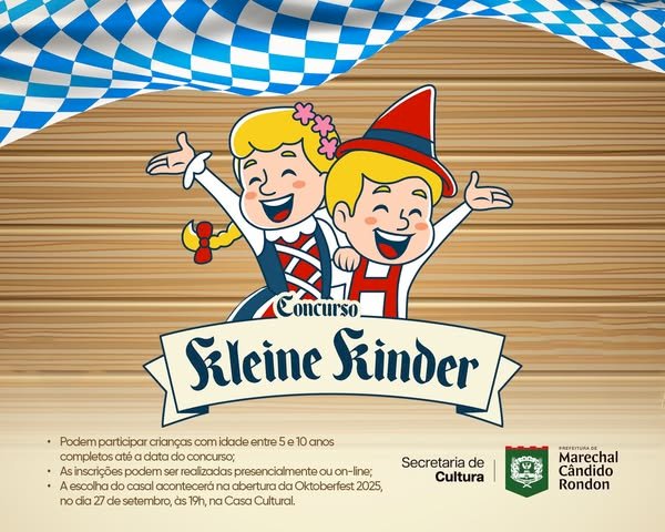 Estão abertas as inscrições para os concursos da Rainha da 35ª Oktoberfest, Casal Fritz e Frida e Casal Kleine Kinder