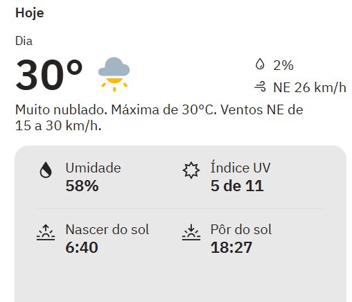 Tempo segue parcialmente nublado na região nesse início de semana