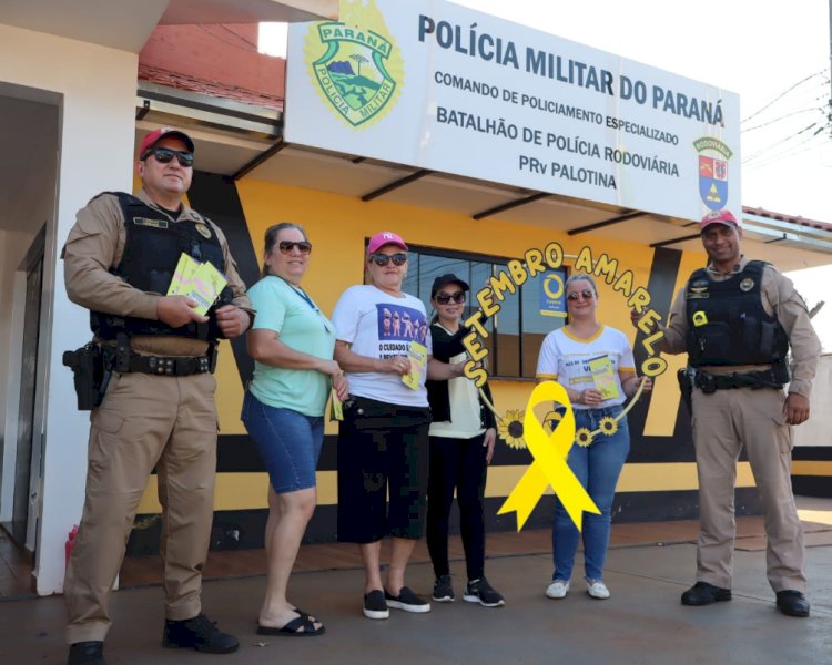Campanha Setembro Amarelo: Ação Educativa realizada no Posto de Polícia Rodoviária em Palotina