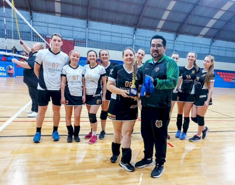 Campeonato Municipal de Voleibol de Nova Santa Rosa conheceu ontem (08) os  3ºs  colocados