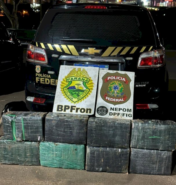 BPFRON e forças de segurança apreendem mais de 500 kg de drogas em ações na fronteira com o Paraguai