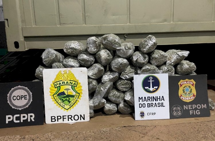 BPFRON e forças de segurança apreendem mais de 500 kg de drogas em ações na fronteira com o Paraguai
