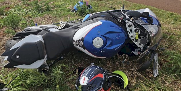 Três motociclistas ficam feridos em acidente na BR-163 entre Toledo e Marechal Cândido Rondon