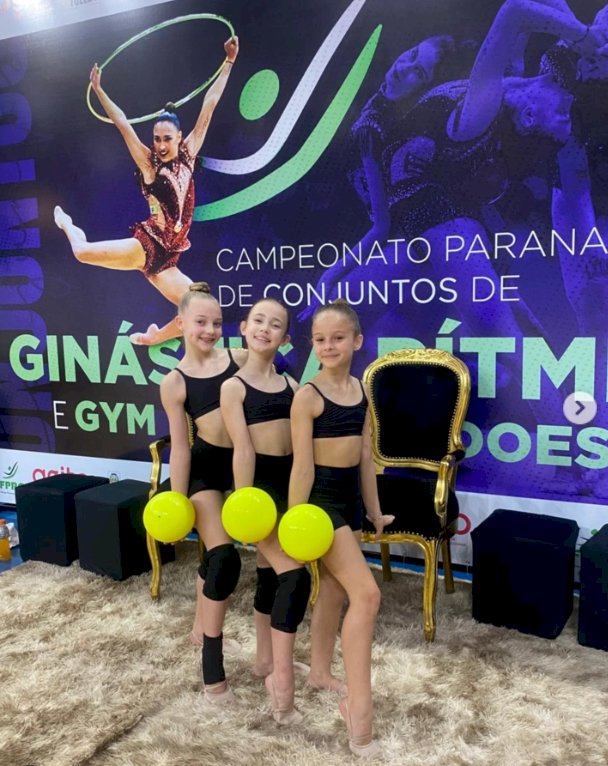 Trio rondonense conquista título no Campeonato Paranaense de Conjuntos de Ginástica Rítmica