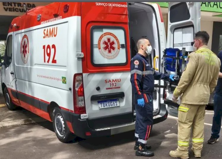 Trabalhador se fere com serra elétrica durante serviço no centro de Marechal Cândido Rondon