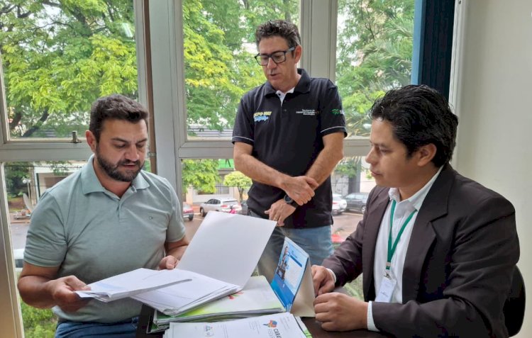 Reunião na prefeitura com representantes da Secretaria de Estado do Turismo trata de investimentos em Marechal Rondon