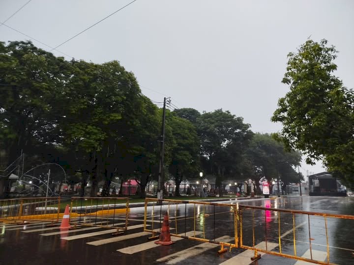 Programação de Natal é cancelada em Marechal Cândido Rondon devido ao mau tempo