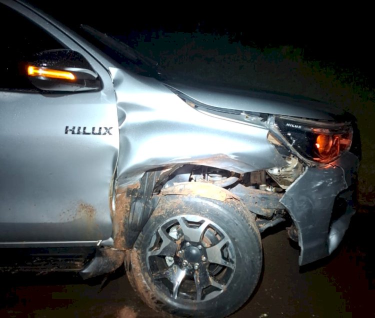 Acidente  entre Maripá e Palotina  envolve uma Hilux e um Prisma